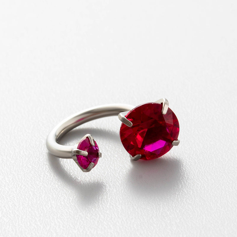 Screw Horseshoe Ear Bone Pin Flash Earrings