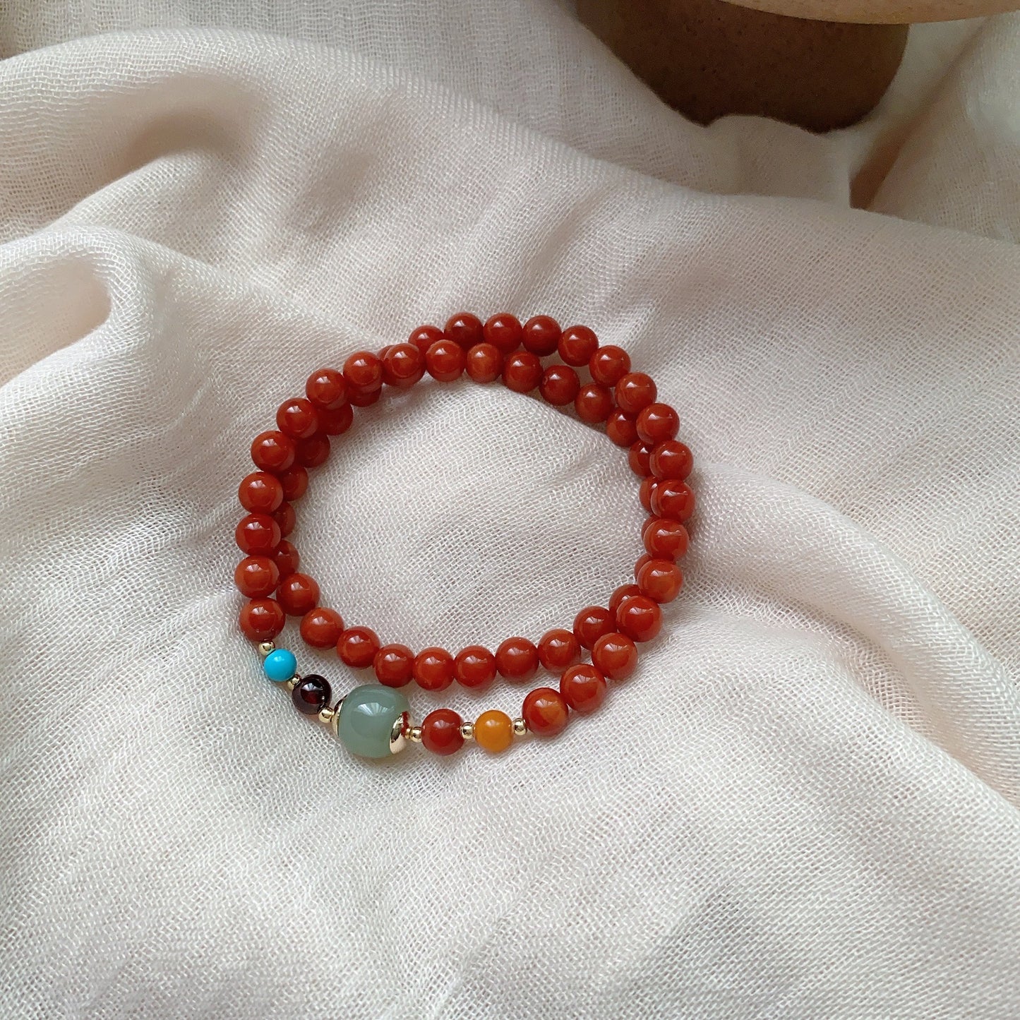 Women's Money Drawing Luck Changing Peach Retro Ethnic Style Bracelets