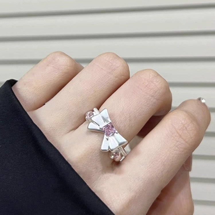 Female Simple Open Light Luxury Minority Rings