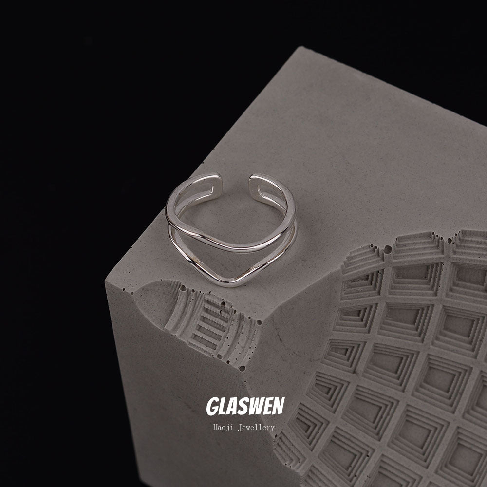 Simple Adjustable Exquisite Open Female Niche Design Rings