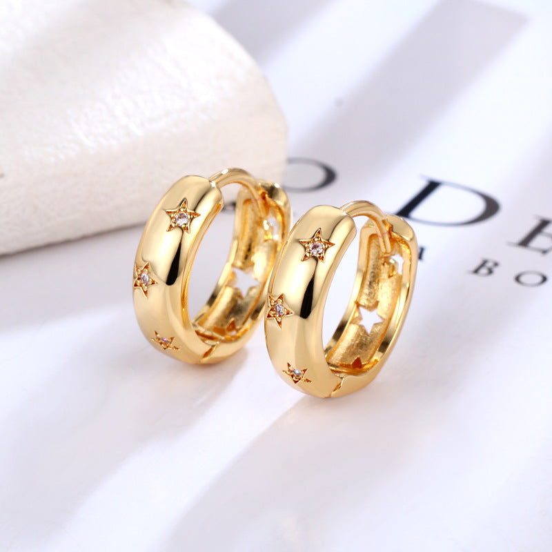 Anchor Popular Simplicity Ear Cutout Clip Earrings
