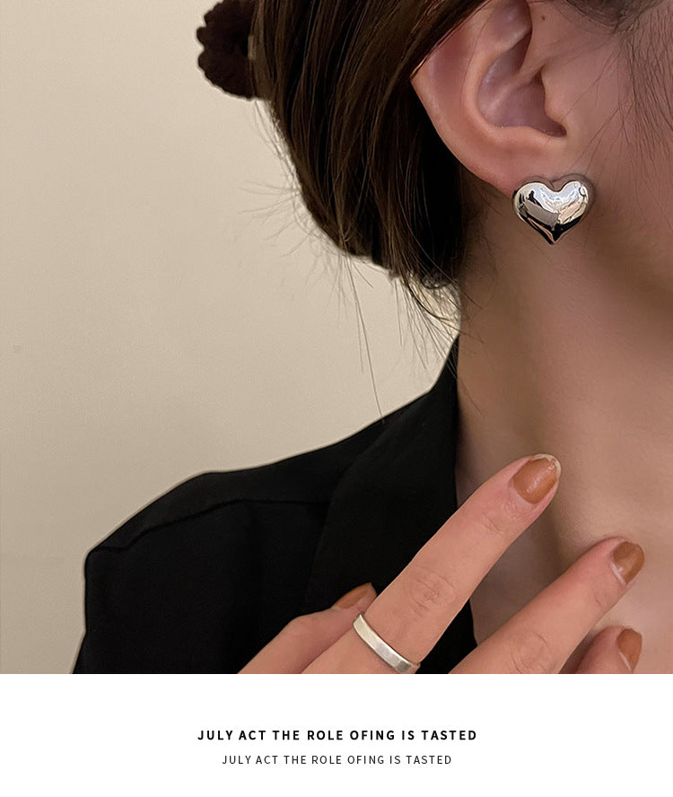 Heart Female Niche Design Advanced Cold Earrings