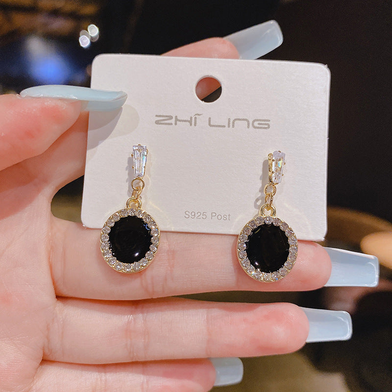 Women's Fashionable Loving Heart Zircon For Trendy Earrings