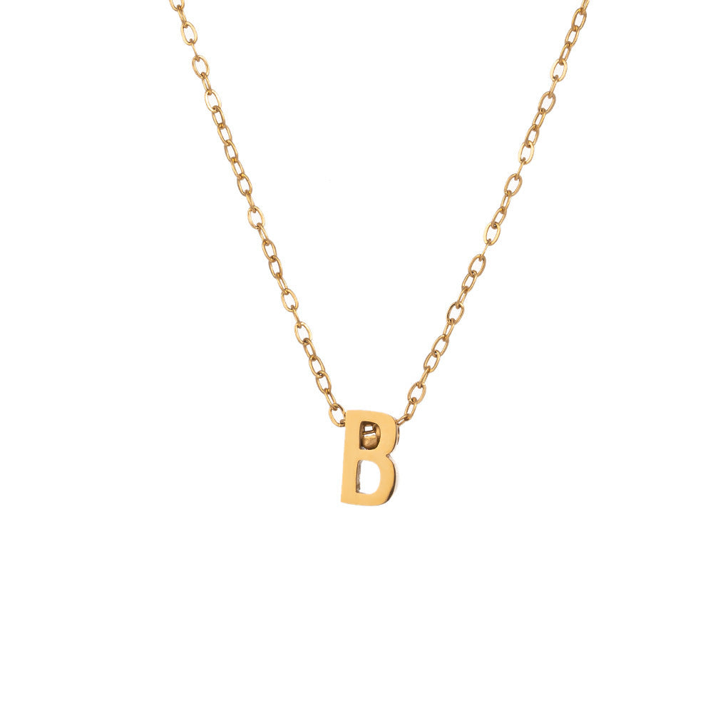 Fading English Letter Unisex Fashion Simple Necklaces