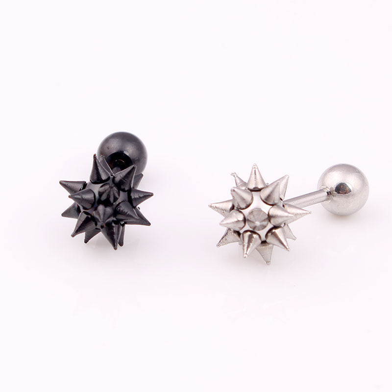 Fashion Rivet Sharp Cone Titanium Steel Personality Punk Rings