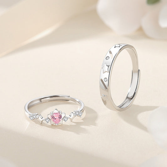Niche High Sense Love Heart-shaped Creative Rings