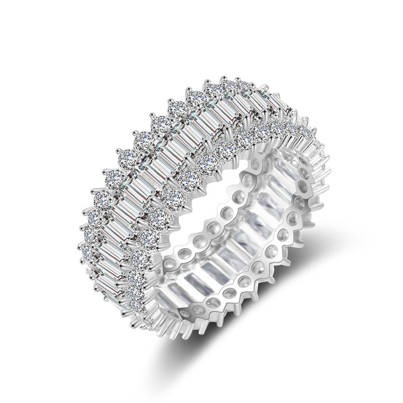 Full Diamond Simple Female Niche Advanced Rings