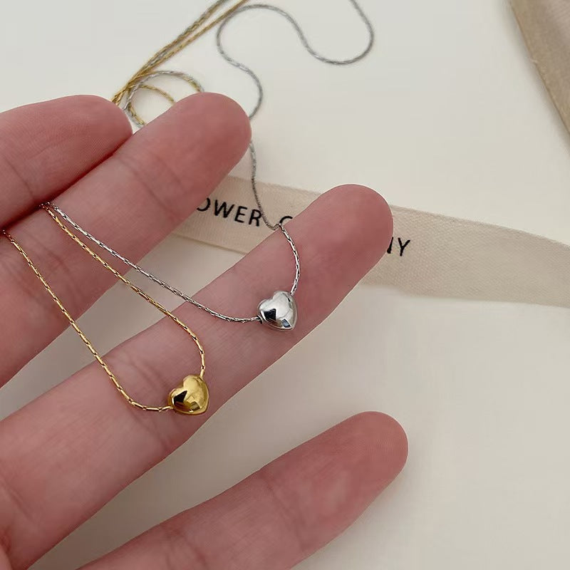 Women's Clavicle Chain Small Heart Design Sense Special Necklaces