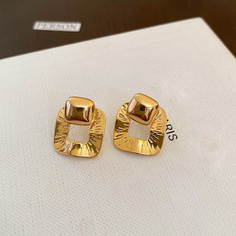 Sier High Sense All Match Fashion Earrings