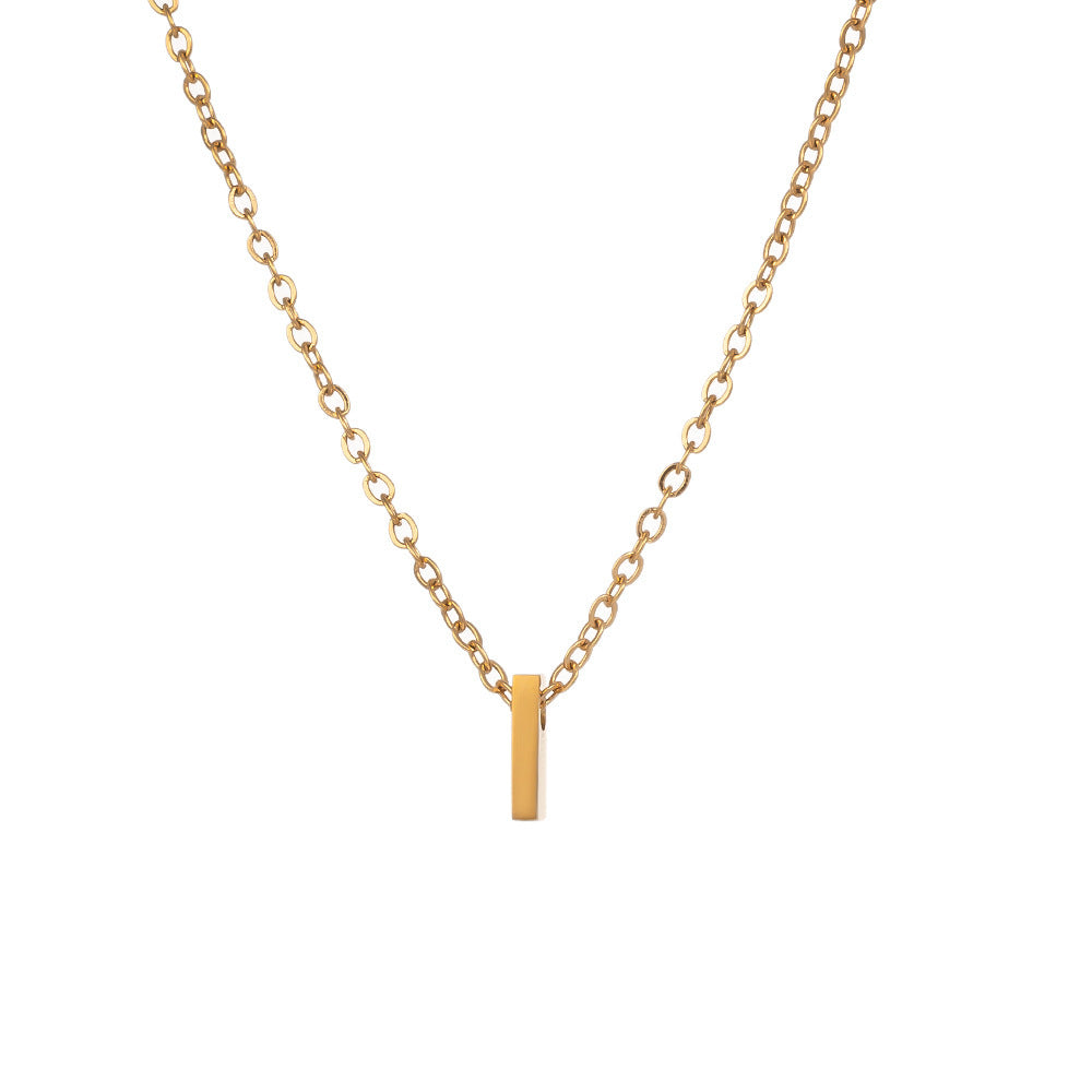 Fading English Letter Unisex Fashion Simple Necklaces