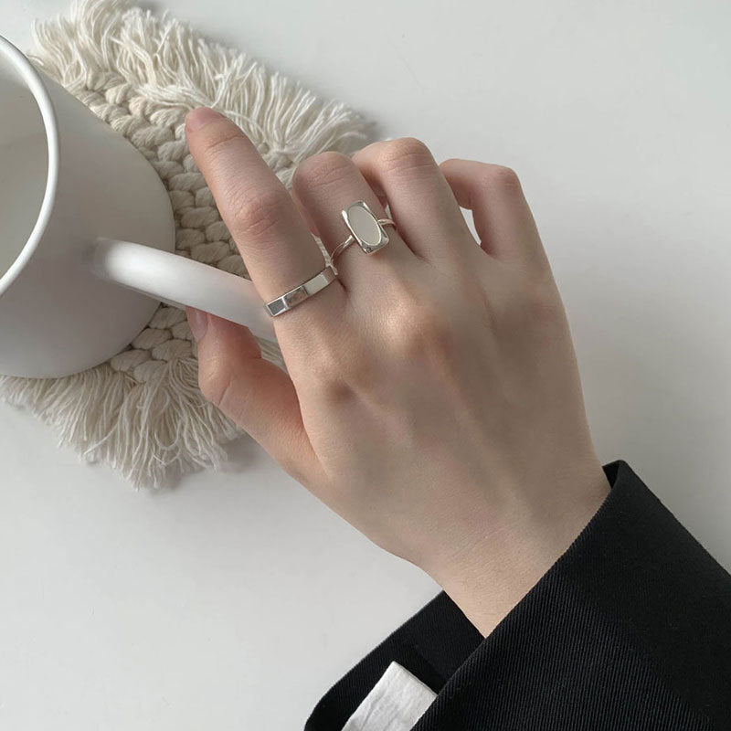 Women's Exquisite Shell Sterling Sier For Design Rings