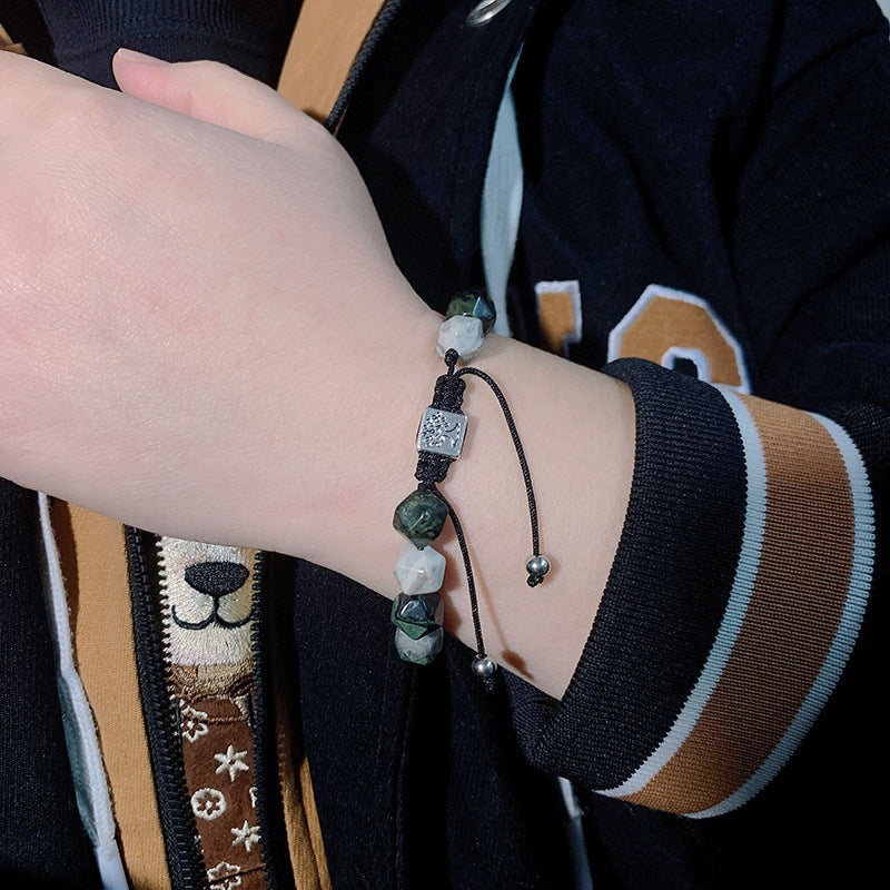 Men's Green Light Luxury Couple Minority Simple Bracelets