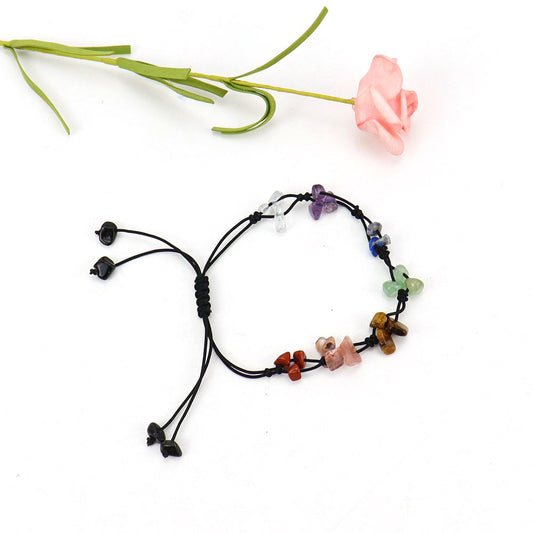 Live Vintage Hand-woven Natural Crystal Agate Bracelets