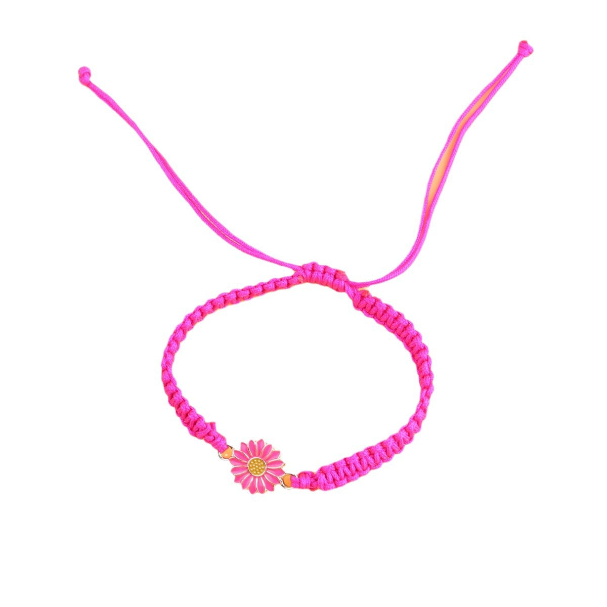 Exquisite Fashion Colorful Sunflower Woven Friendship Bracelets