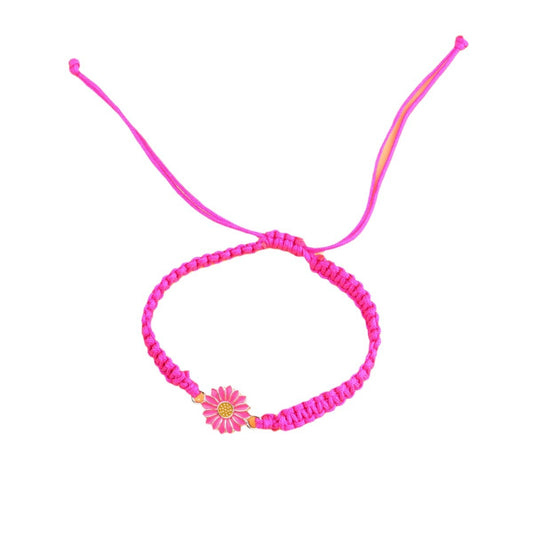 Exquisite Fashion Colorful Sunflower Woven Friendship Bracelets