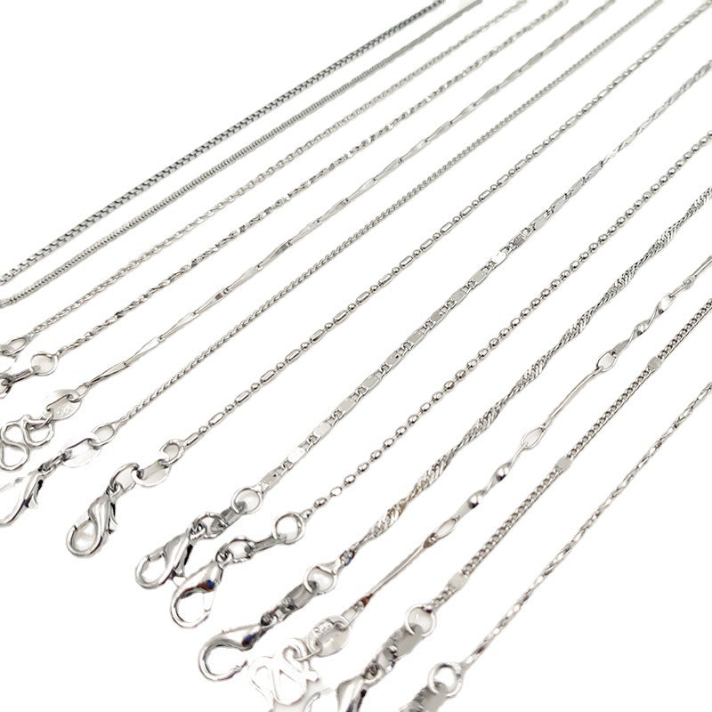 Seeds Water Wave Ingot O-shaped Steel Color Ornament Pendants