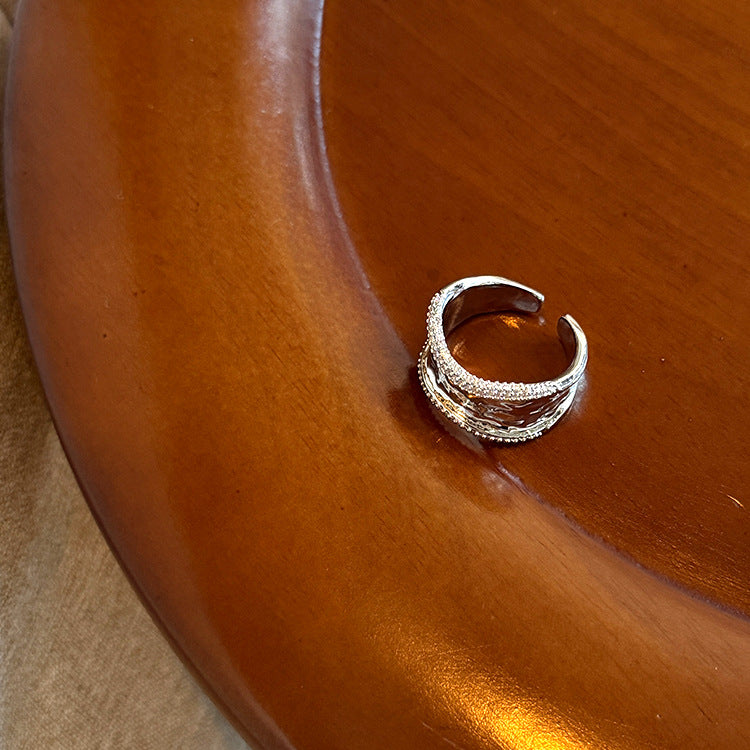 Resin Cold Opening Show Open Copper Electroplating Rings