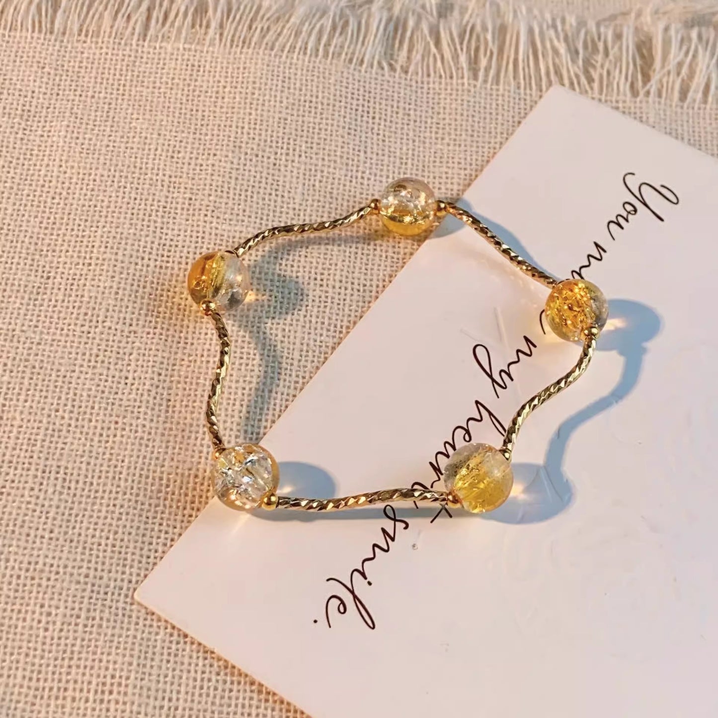 Women's Glaze Beaded Retro High Sense Niche Purple Bracelets