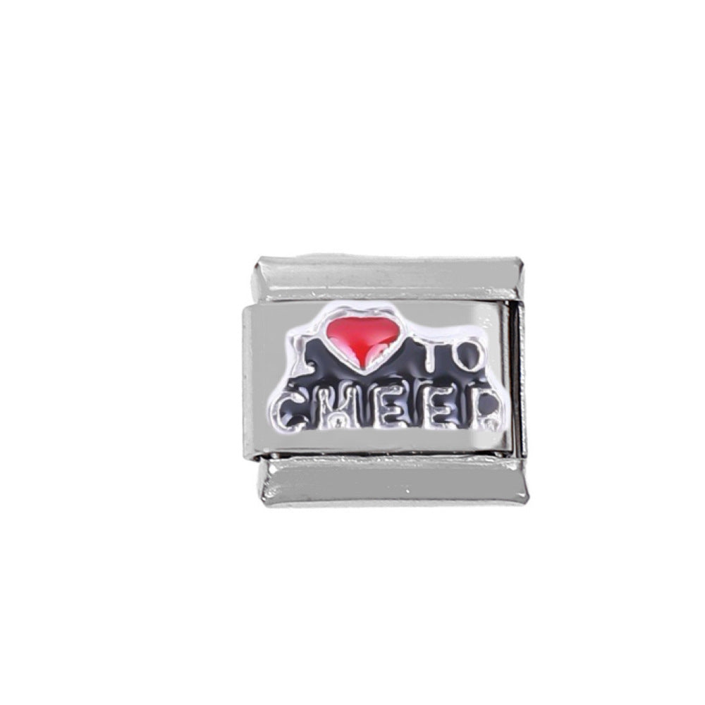 Stainless Steel Charm Sports Football Module Bracelets