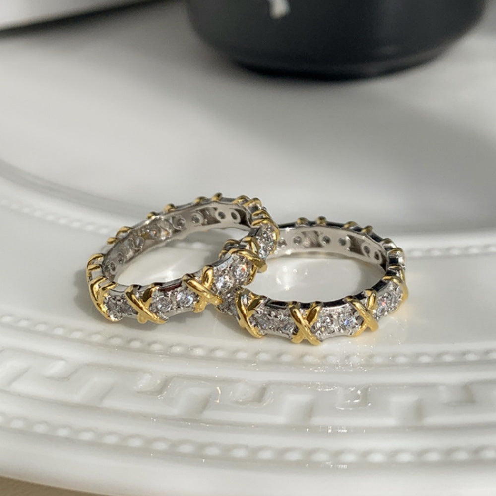 Sier Niche Gentle Natural Colored Gems Female Rings