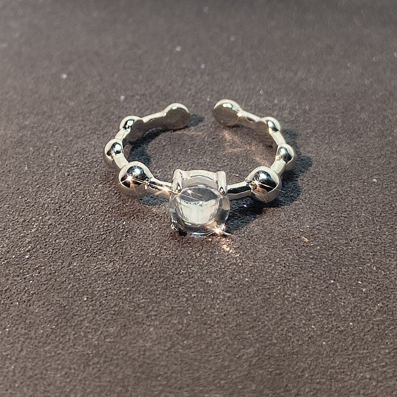 Design Irregular Simple Light Luxury High-grade French Rings