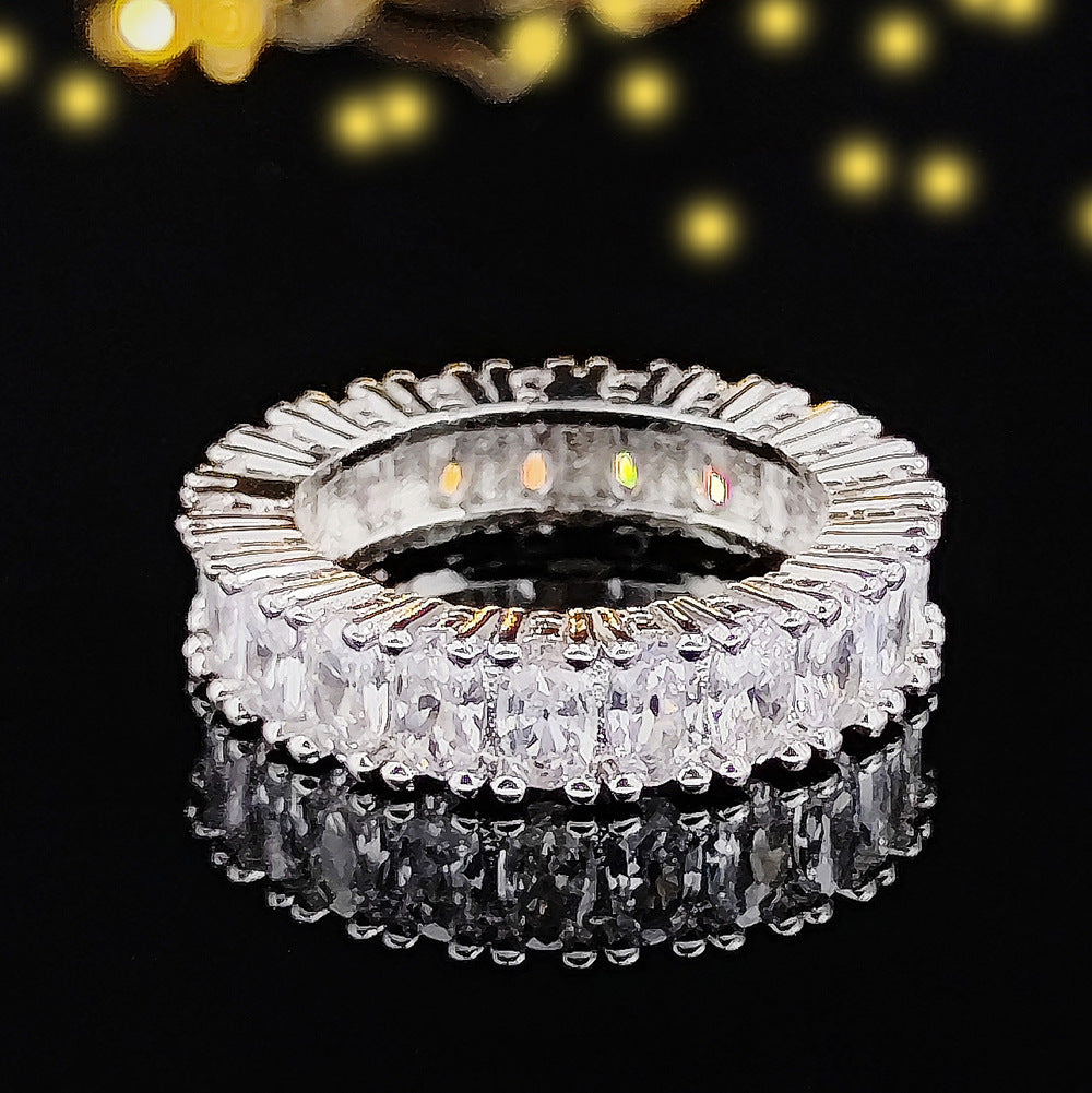 Full Diamond Simple Female Niche Advanced Rings