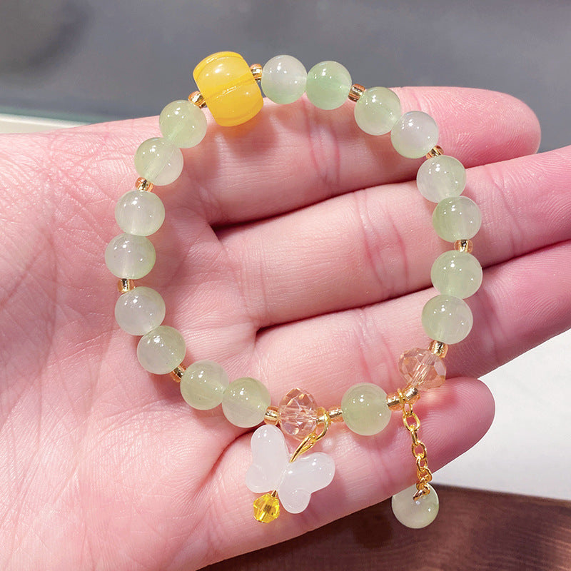 Children's Butterfly String Beads Cute Glaze Niche Bracelets