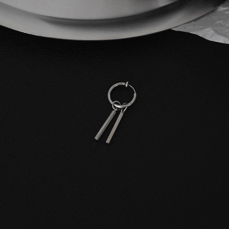 Women's & Men's Steel Fashionable High-grade Personalized Drop Long Stick Earrings