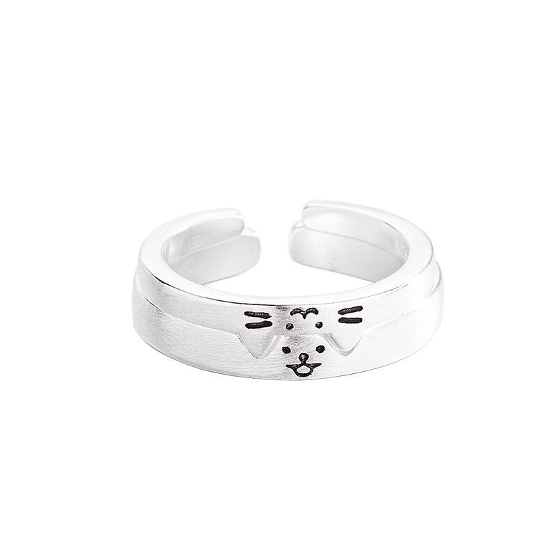 Kitten Puppy Couple Personality Overlay Combination Rings