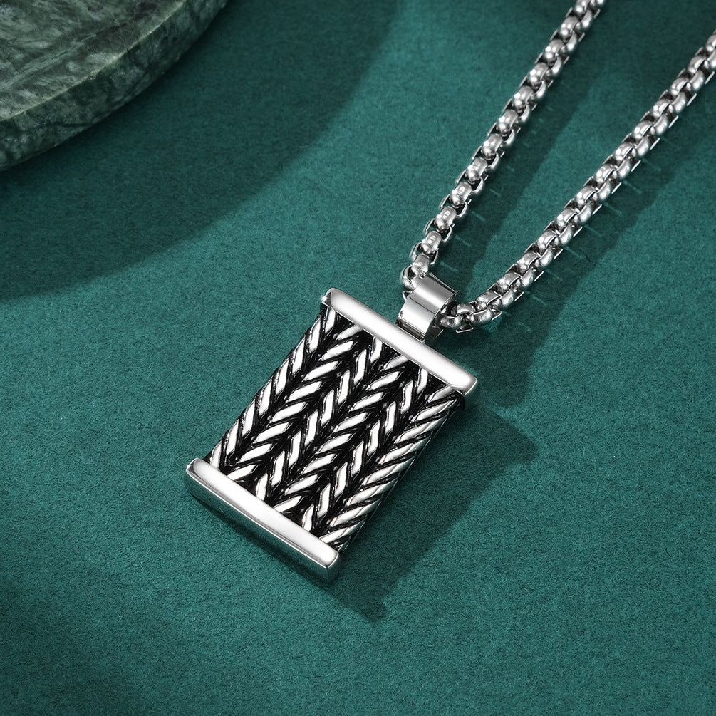 Men's Twist Series With Jewelry Light Luxury Pendants