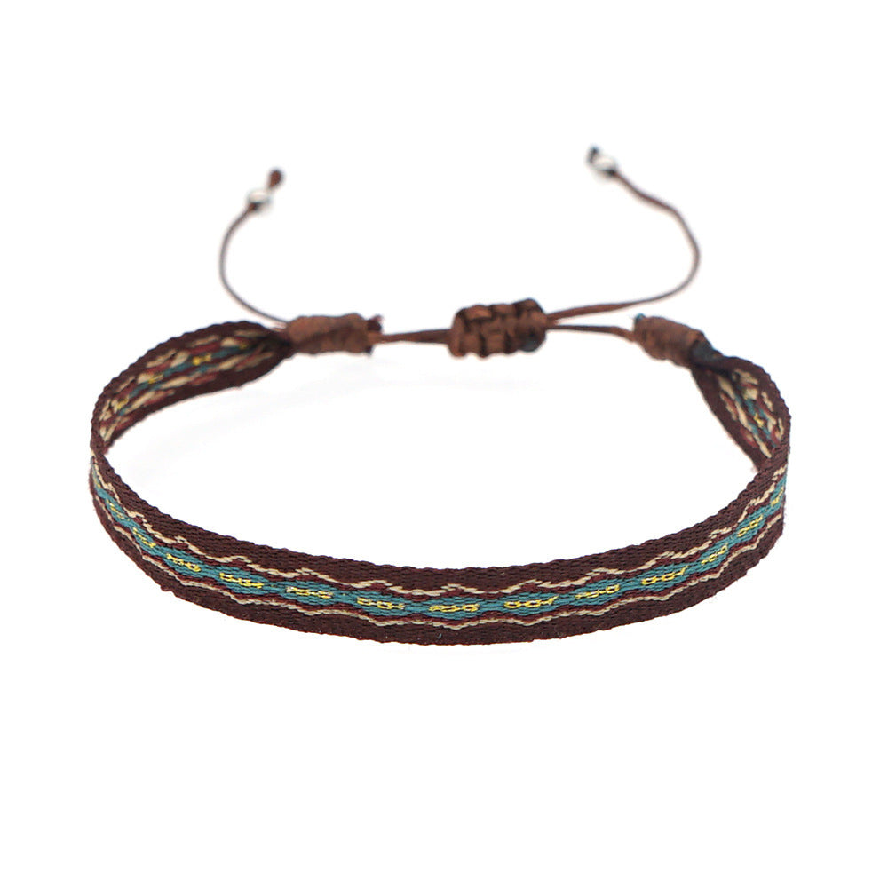 Women's South American Columbia Ethnic Style Webbing Bracelets