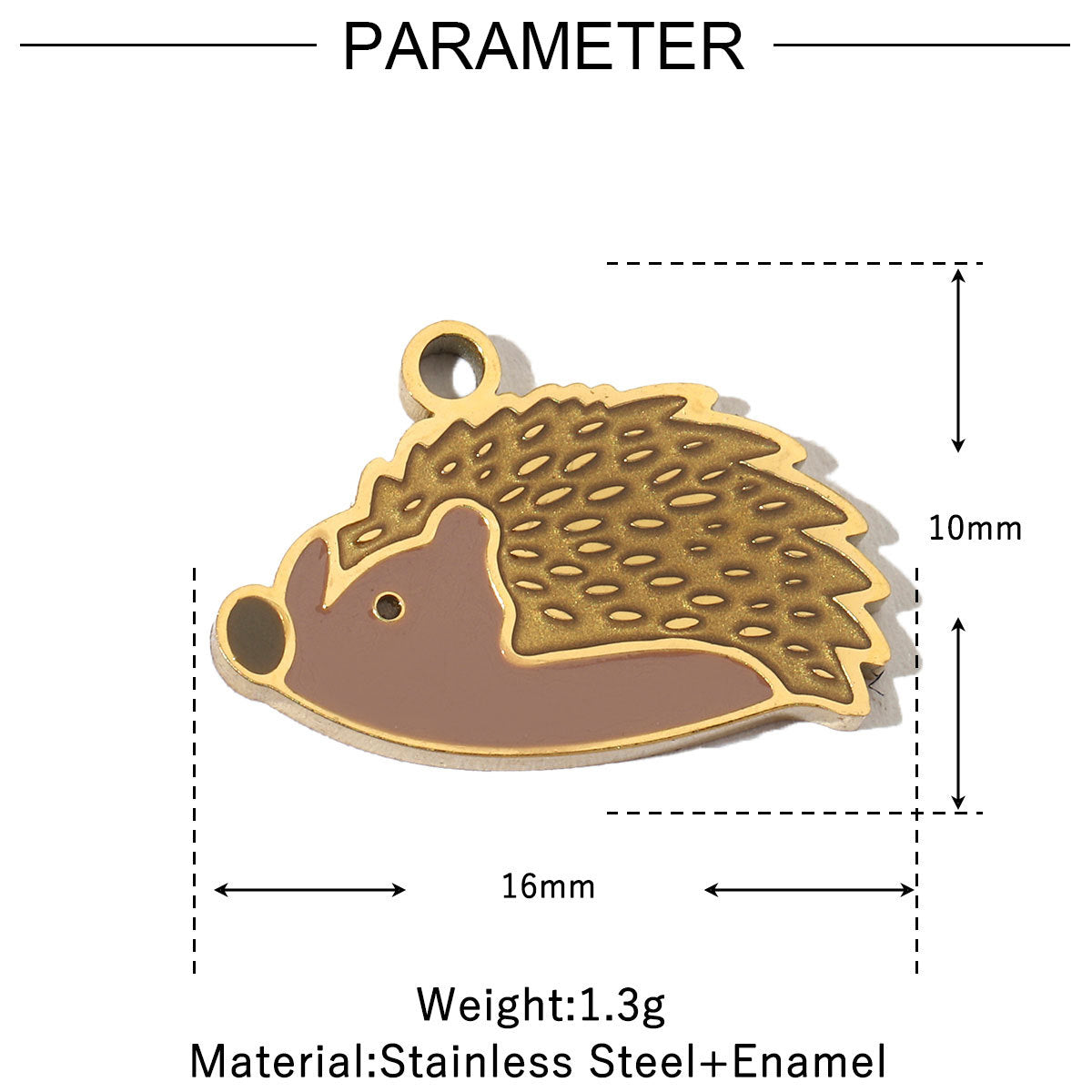 Flower Fish Colorful Oil Titanium Steel Female Angel Pendants