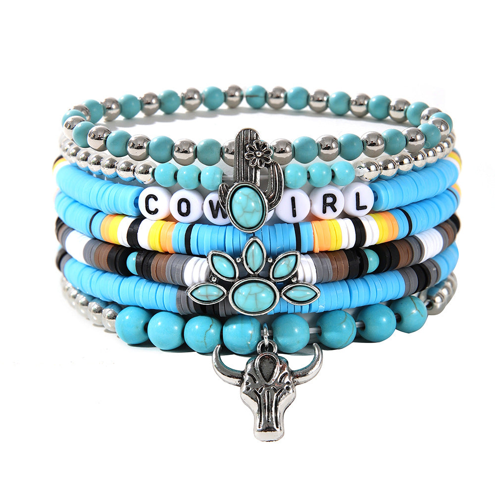 Head Cactus Suit Bohemian Western Cowgirl Bracelets