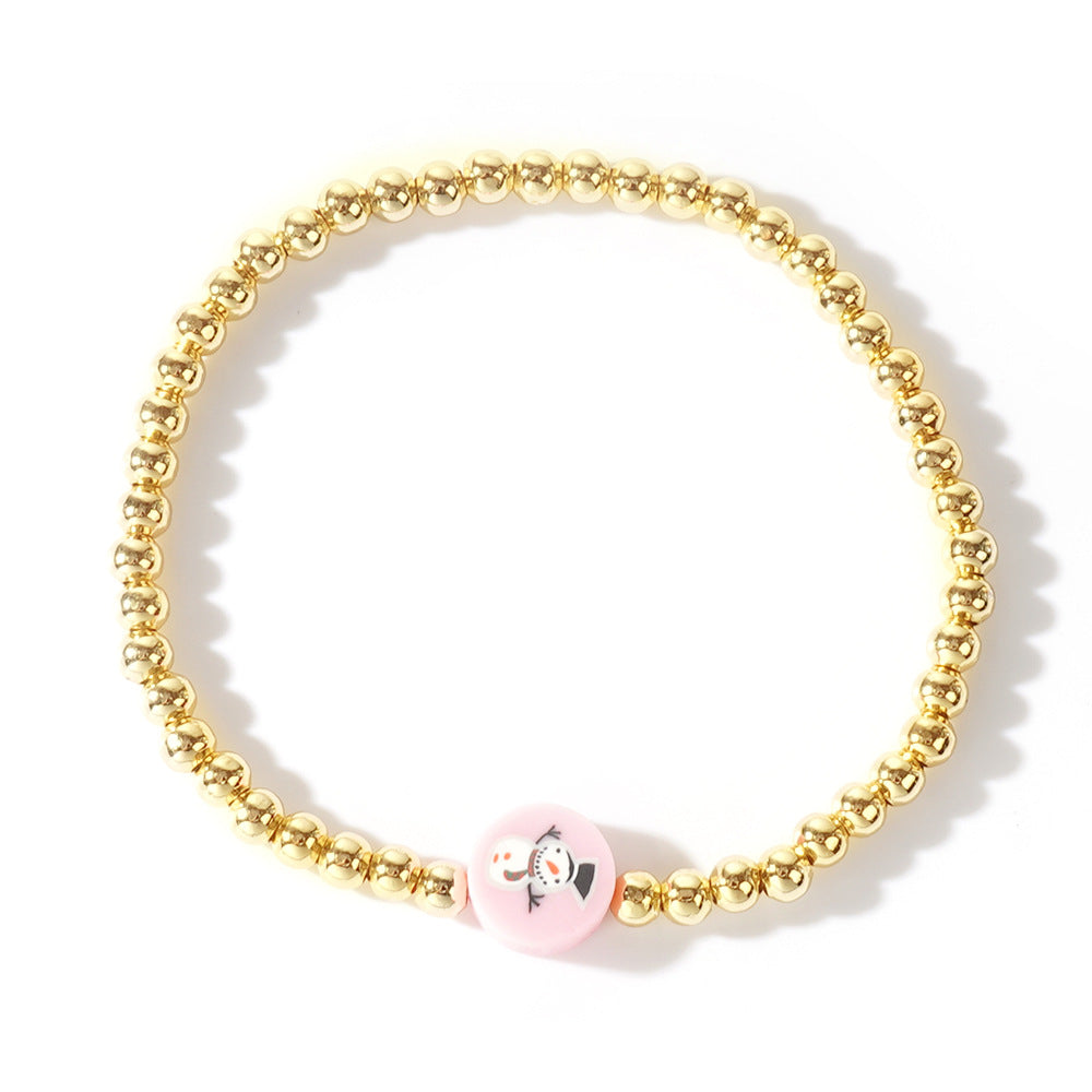 Christmas Fresh Santa Claus Snowflake Tree Bracelets