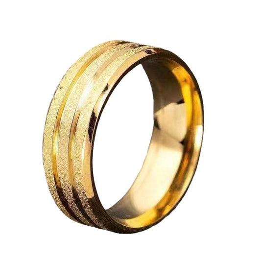 Love Frosted Style Unisex Fashion Stainless Rings