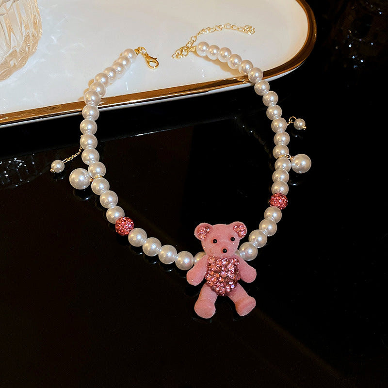 Twist Winding Pearl French Retro Fashion Elegance Clavicle Chain Necklaces