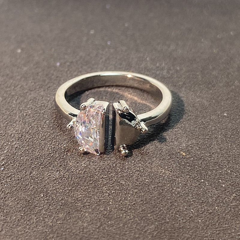 Design Irregular Simple Light Luxury High-grade French Rings