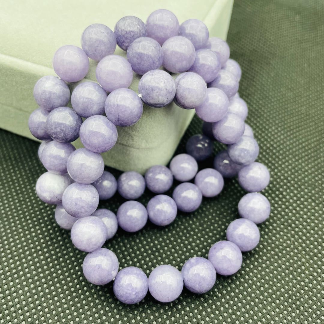 Women's & Men's Optimized Lavender Jade Crystal Fashion Live Bracelets