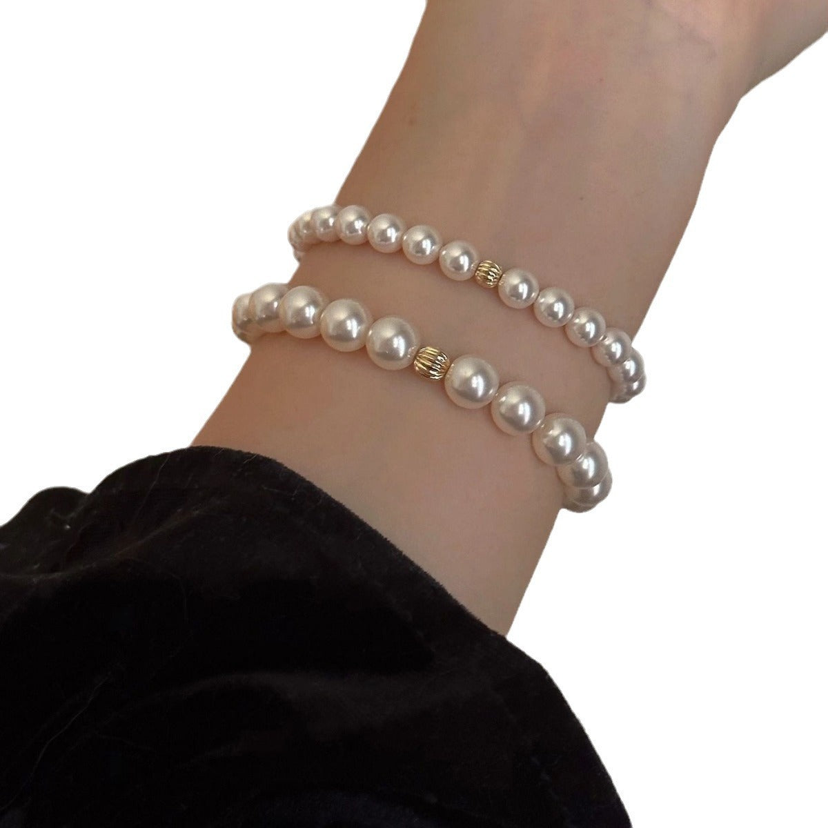 Sterling Sier Perfect Circle Pearl Affordable Luxury Bracelets