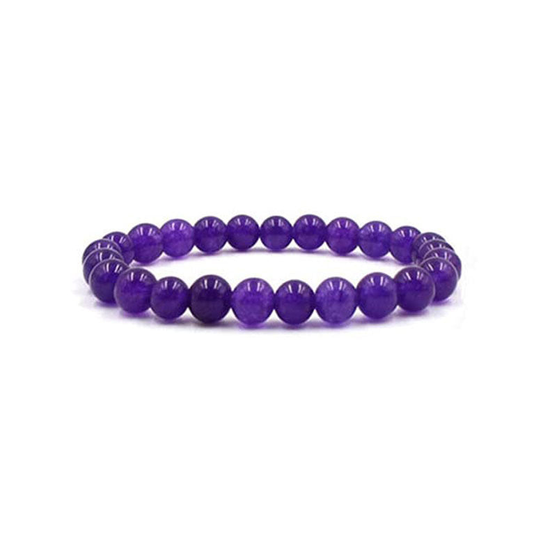 Crystal Volcanic Rock Amethyst Hematite Red Agate Bracelets