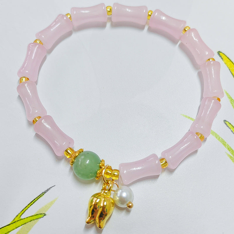 Style National Lily Festival High Pearl Aventurine Bracelets