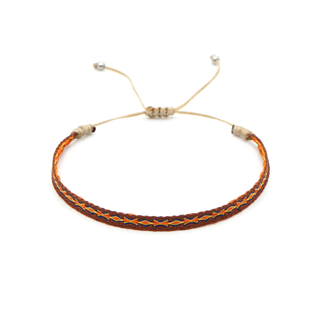 Women's South American Columbia Ethnic Style Webbing Bracelets