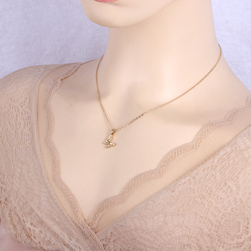 New Butterfly Creative Card Clavicle Chain Necklaces