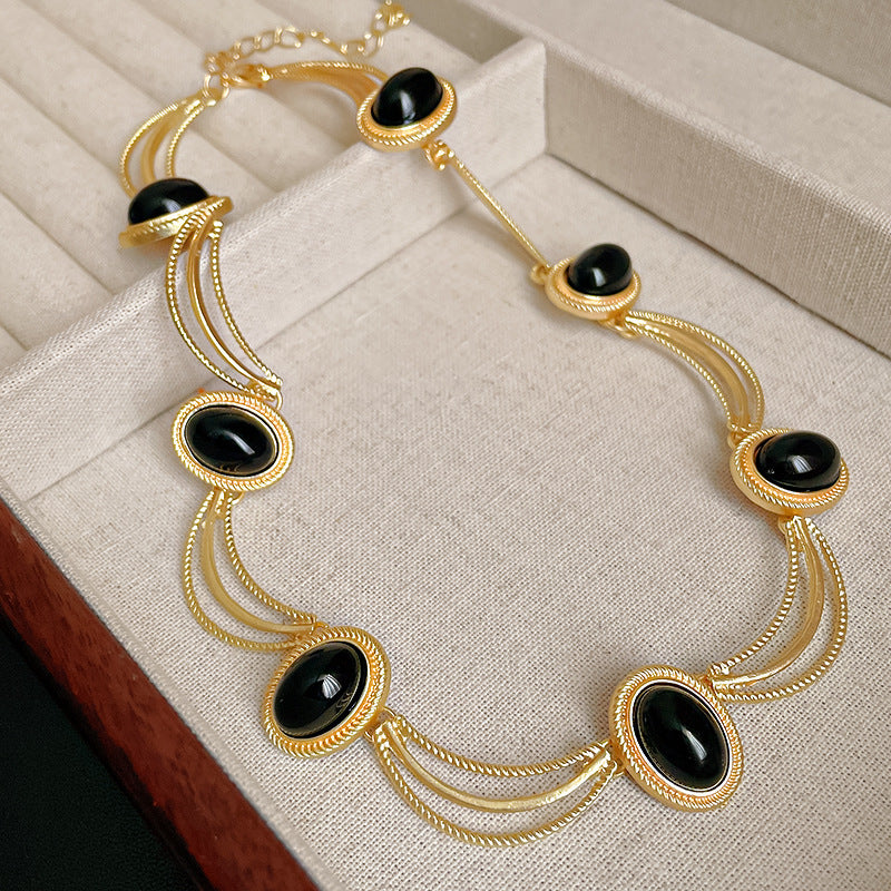 Vintage Court Style Clavicle Chain Special Interest Light Necklaces
