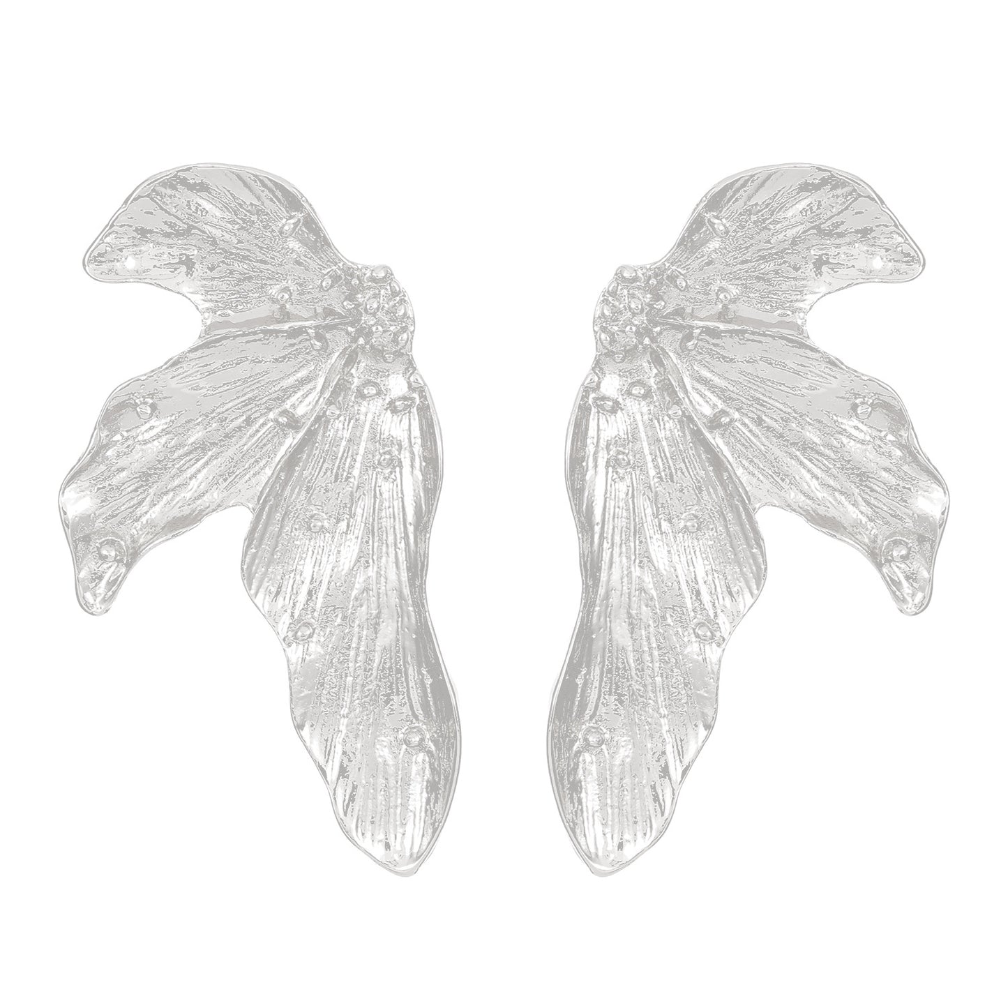 Women's Exaggerated Personalized Irregular Pleated Texture Leaf Rings