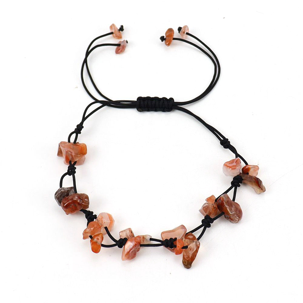 Live Vintage Hand-woven Natural Crystal Agate Bracelets