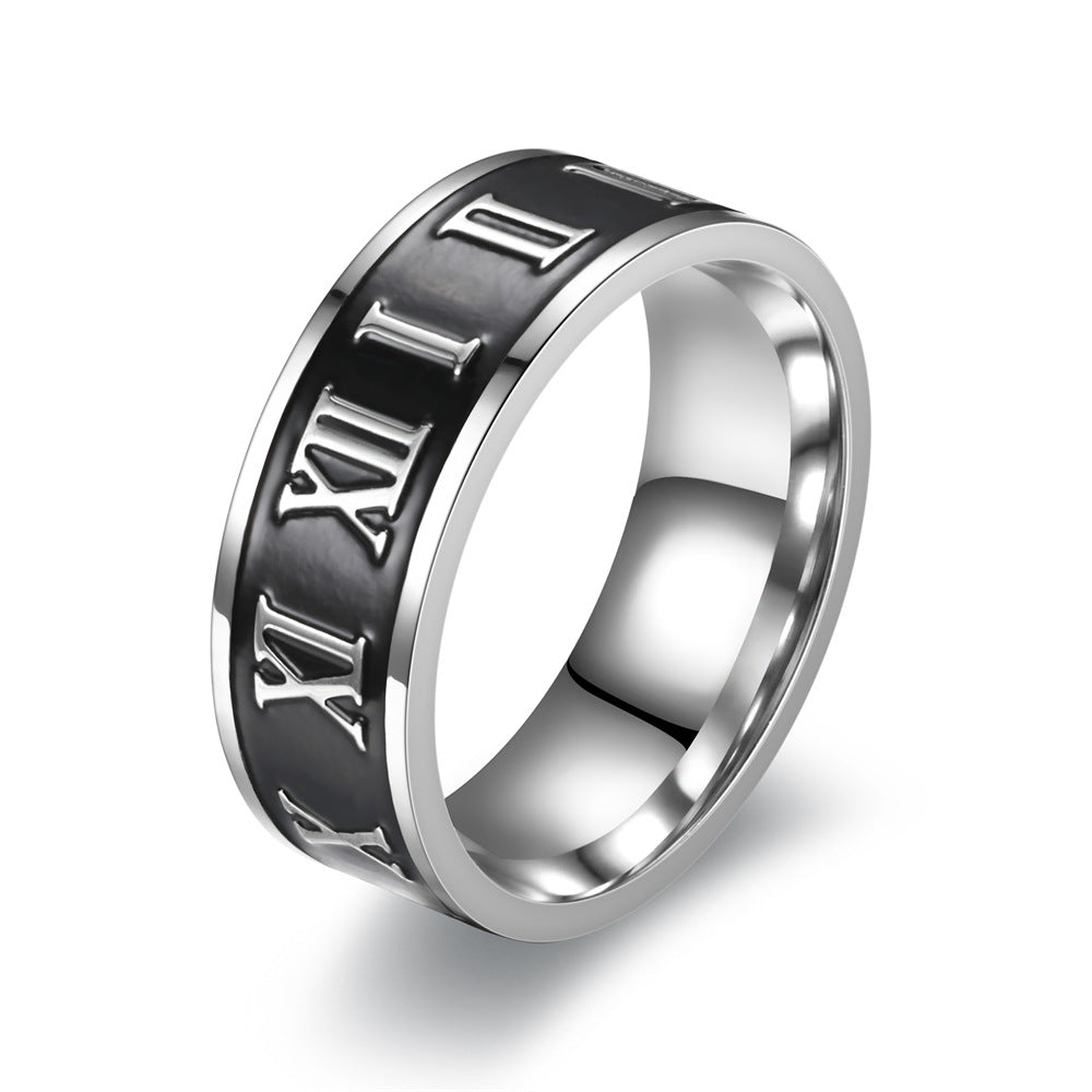 Men's Rotating Decompression Cross Titanium Steel Stainless Rings