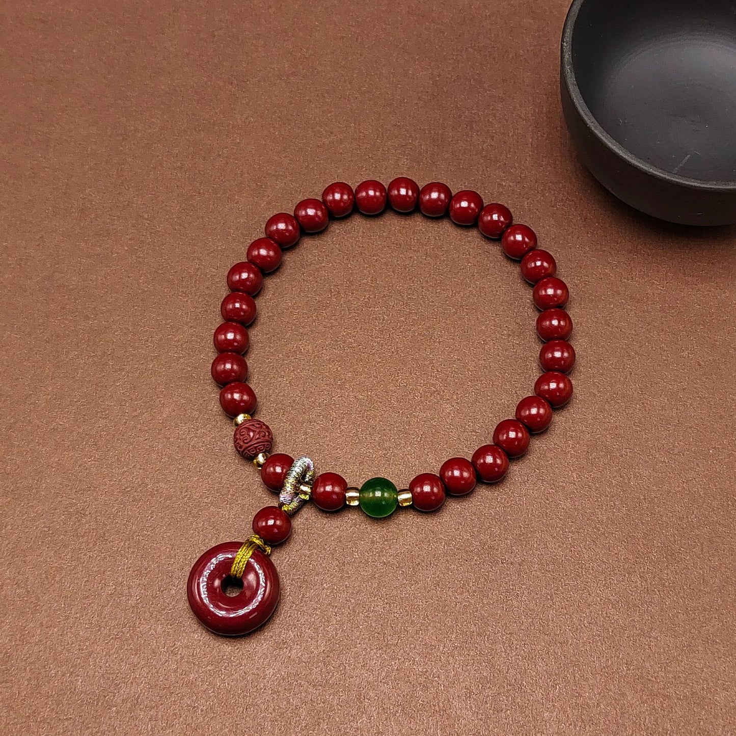 Style Cinnabar For Tassel Design Single Bracelets
