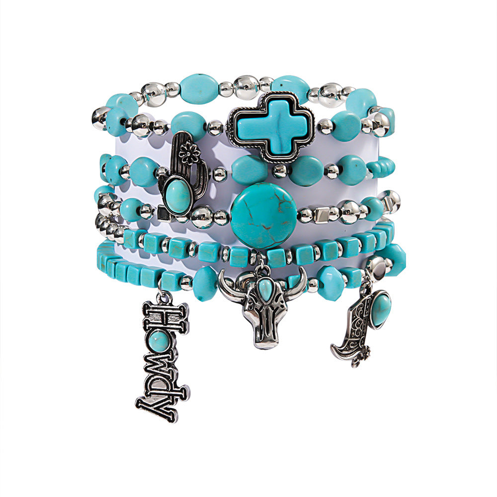 Head Cactus Suit Bohemian Western Cowgirl Bracelets