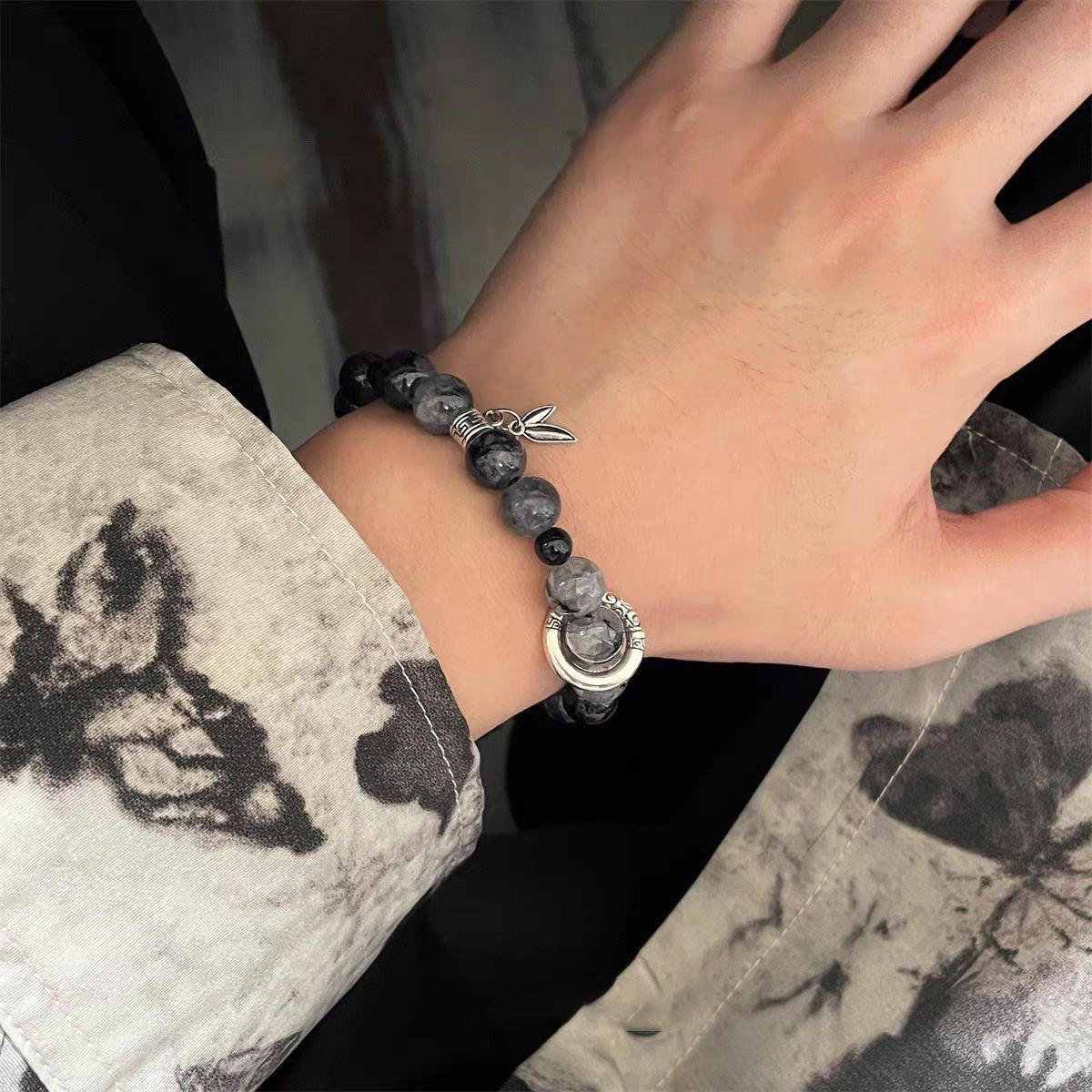 Men's Ancient Style Glaze Beaded Handmade Design Couple Bracelets